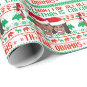 Alles wat ik voor Kerstmis wil is de Obamas Cadeaupapier (Rol Hoek)