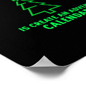 Alles wat ik voor Kerstmis wil is een adventskalen Poster (Hoek)