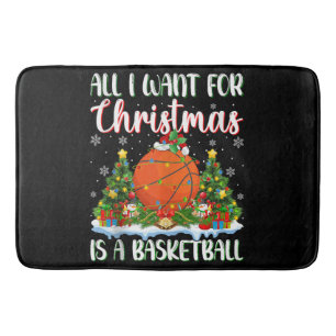 Alles wat ik voor kerstmis wil is een basketbal badmat