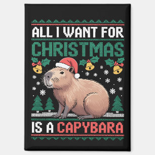 Alles wat ik voor Kerstmis wil is een capybara die Magneet