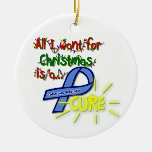 Alles wat ik voor Kerstmis wil is een Cure Keramisch Ornament (Voorkant)