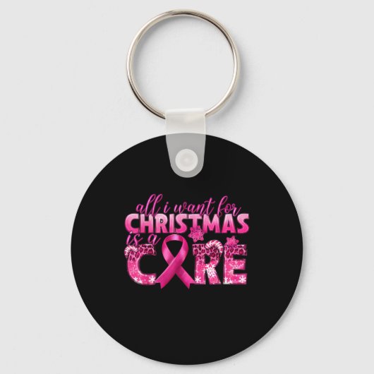 Alles wat ik voor Kerstmis wil is een echte borstk Sleutelhanger (Voorkant)