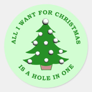 Alles wat ik voor Kerstmis wil is een eenzame in Ronde Sticker