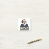 Alles wat ik voor Kerstmis wil is een heldere freq Post-it® Notes (Op bureau)