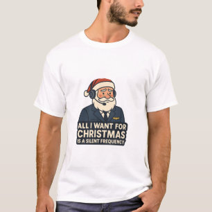 Alles wat ik voor Kerstmis wil is een heldere freq T-shirt