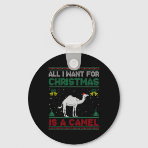 Alles wat ik voor Kerstmis wil is een kamel Ugly S Sleutelhanger