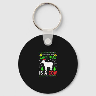 Alles wat ik voor Kerstmis wil is een lelijke trui Sleutelhanger