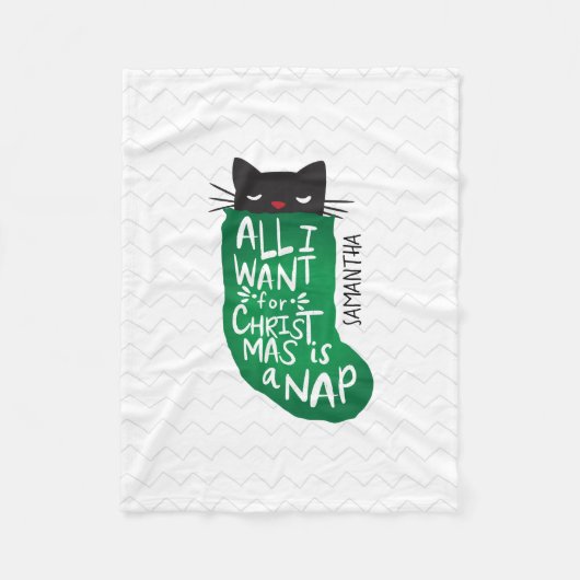 Alles wat ik voor Kerstmis wil is een Nap Fleece Deken (Voorkant)