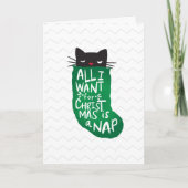 Alles wat ik voor Kerstmis wil is een Nap Kaart (Voorkant)