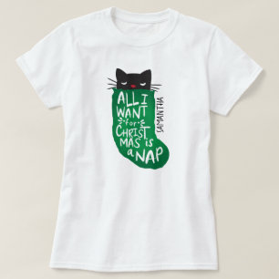 Alles wat ik voor Kerstmis wil is een Nap T-shirt