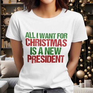 Alles wat ik voor Kerstmis wil is een nieuw Presid T-shirt
