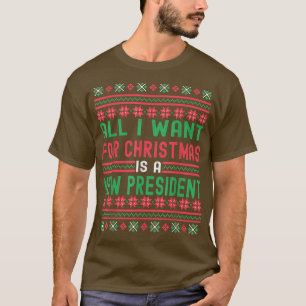 Alles wat ik voor Kerstmis wil is een nieuw Presid T-shirt
