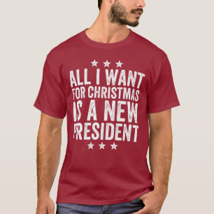 Alles wat ik voor Kerstmis wil is een nieuw Presid T-shirt