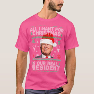 Alles wat ik voor Kerstmis wil is een nieuw Presid T-shirt