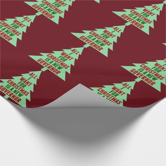 Alles wat ik voor Kerstmis wil is een nieuwe gouve Cadeaupapier (Hoek)