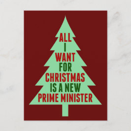 Alles wat ik voor Kerstmis wil is een nieuwe premi Briefkaart