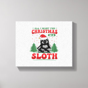Alles wat ik voor Kerstmis wil is een Sleuf Canvas Afdruk