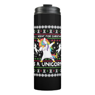 Alles wat ik voor Kerstmis wil is een T-shirt met  Thermosbeker