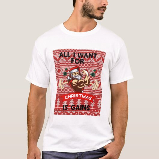 Alles wat ik voor Kerstmis wil, is Gages T-shirt (Voorkant)