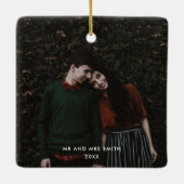 Alles wat ik voor Kerstmis wil is je foto Keramisch Ornament (Achterkant)