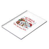 Alles wat ik voor Kerstmis wil is je twee voortand Notitieboek (Linkerzijde)