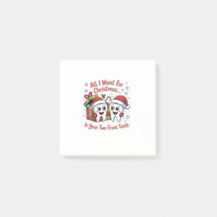 Alles wat ik voor Kerstmis wil is je twee voortand Post-it® Notes