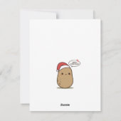 Alles wat ik voor Kerstmis wil is jij Potato Feestdagenkaart (Achterkant)