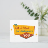 Alles wat ik voor Kerstmis wil is jou Briefkaart (Staand voorkant)