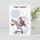 Alles wat ik voor Kerstmis wil is Jou Feestdagenkaart (Staand voorkant)