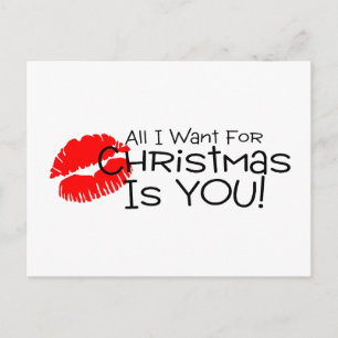 Alles wat ik voor Kerstmis wil is jou Feestdagenkaart