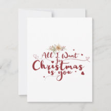 Alles wat ik voor Kerstmis wil is jou