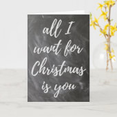 Alles wat ik voor Kerstmis wil is jou, Romantische Kaart (Gele Bloem)