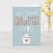 Alles wat ik voor Kerstmis wil is jullie kerst Kaart (Gele Bloem)