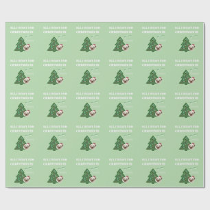 Alles wat ik voor kerstmis wil is lekkers cadeaupapier