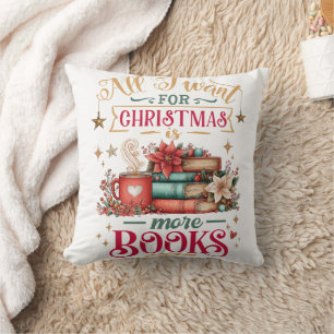 Alles wat ik voor Kerstmis wil is meer boeken Kussen