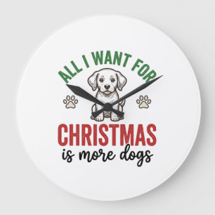 Alles wat ik voor Kerstmis wil is meer honden Vint Grote Klok