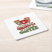 Alles wat ik voor Kerstmis wil is meer koffie, gra Kartonnen Onderzetters (Schuin)