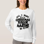Alles wat ik voor Kerstmis wil is mijn marinethuis T-shirt (Voorkant)