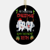 Alles wat ik voor Kerstmis wil is mijn twee-front- Keramisch Ornament (Rechts)