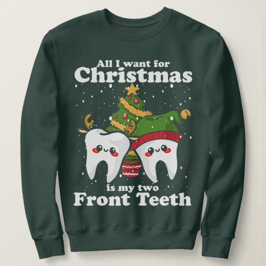 Alles wat ik voor Kerstmis wil is mijn twee-front- Trui (Design voorkant)