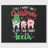 Alles wat ik voor Kerstmis wil is mijn twee voorst Cadeaupapier (Vlak)