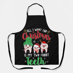 Alles wat ik voor Kerstmis wil is mijn twee voorst Schort