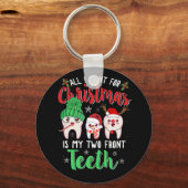 Alles wat ik voor Kerstmis wil is mijn twee voorst Sleutelhanger (Voorkant)