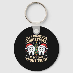 Alles wat ik voor Kerstmis wil is mijn twee voorta Sleutelhanger