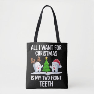 Alles wat ik voor kerstmis wil is mijn twee voorta tote bag