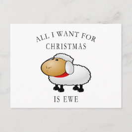 Alles wat ik voor Kerstmis wil is ooien Feestdagenkaart