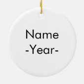 Alles wat ik voor Kerstmis wil is perfecte broed. Keramisch Ornament (Achterkant)