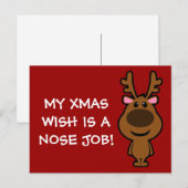 Alles wat ik voor Kerstmis wil is plastische chiru Feestdagenkaart (Voorkant / Achterkant)