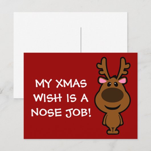 Alles wat ik voor Kerstmis wil is plastische chiru Feestdagenkaart (Voorkant / Achterkant)