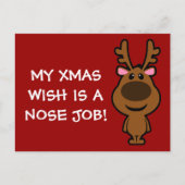 Alles wat ik voor Kerstmis wil is plastische chiru Feestdagenkaart (Voorkant)